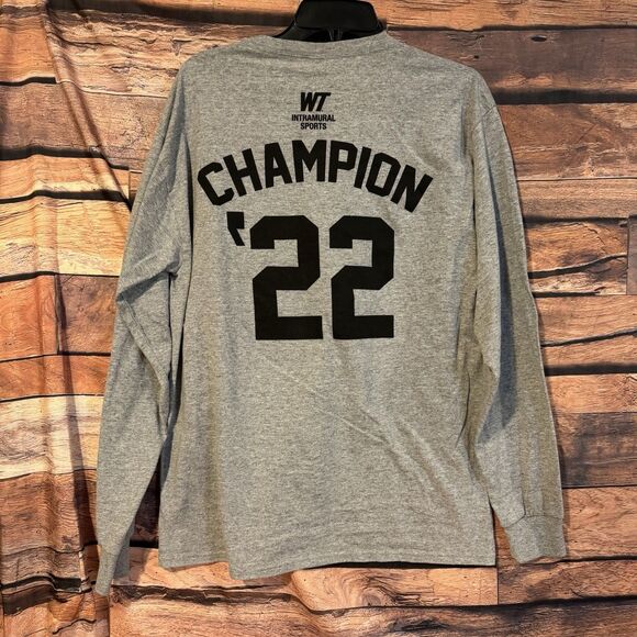 WTAMU '22 Rec Sports L T-Shirt Gameday Crewneck West Texas A&M Buffaloes Grey DS - Picture 6 of 9